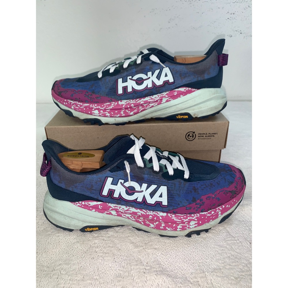 Hoka Speedgoat 6 Mens 8 Trail Running Shoes Stellar Mock Orange 1147791 SMY
